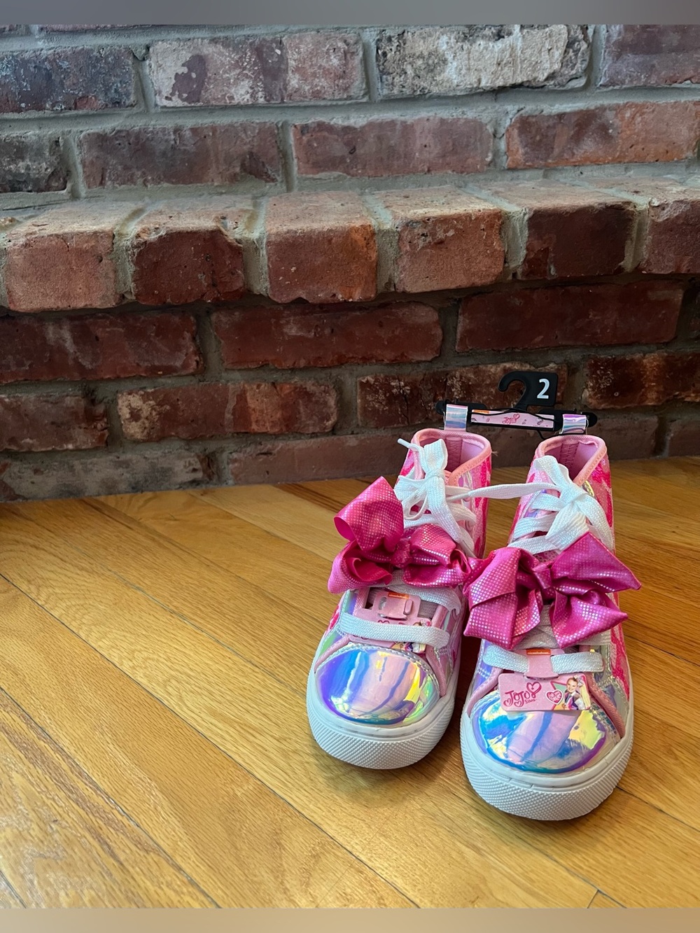 Nickelodeon JoJo Siwa Pink Sequin High Top Sneakers